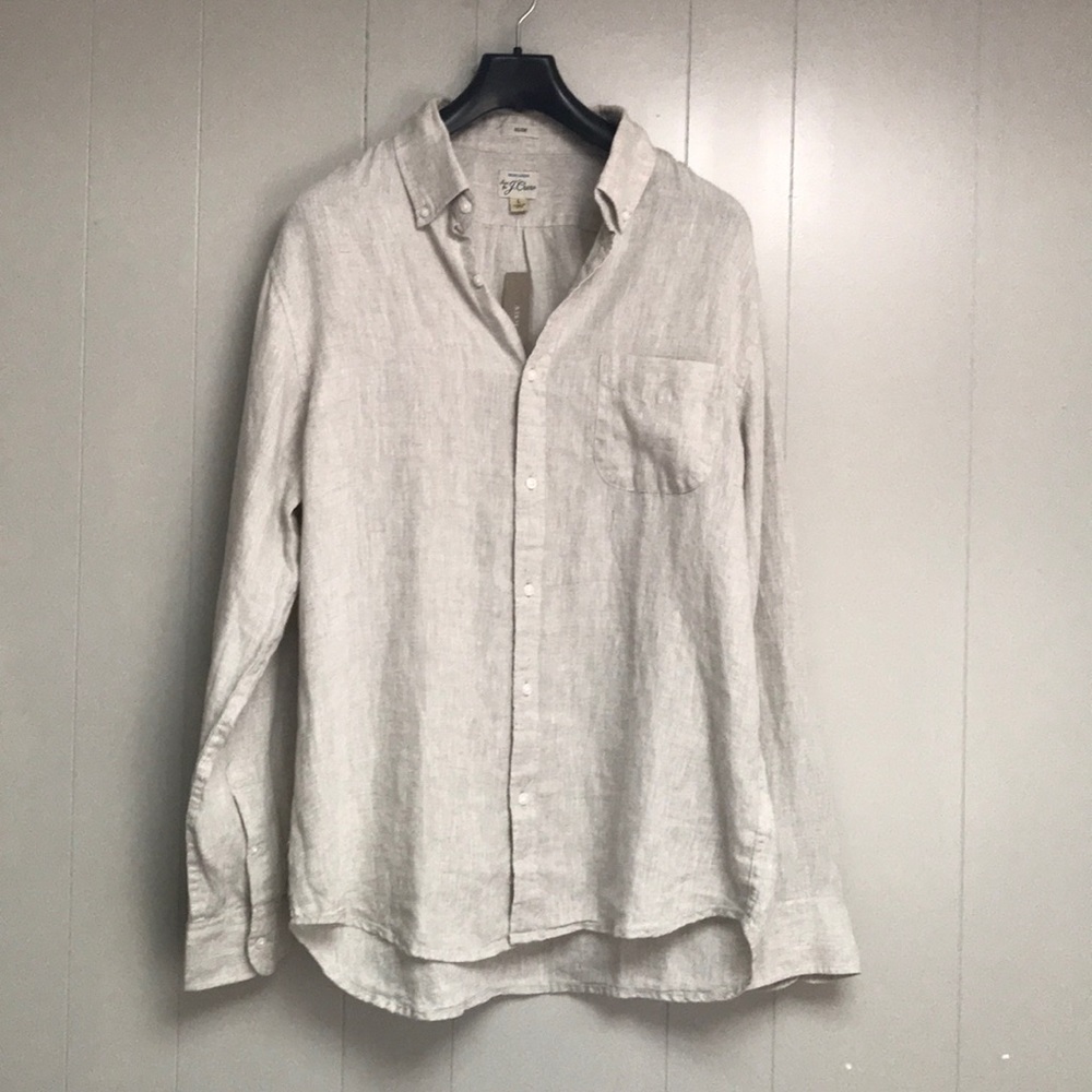 Men’s JCrew Slim Irish Linen Shirt